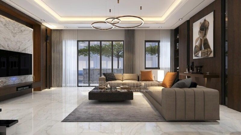 Để tạo ra một không gian sang trọng và phù hợp với các biệt thự, nhà ở cao cấp tại các khu đô thị, bố trí nội thất cho phòng khách đẹp là rất cần thiết.